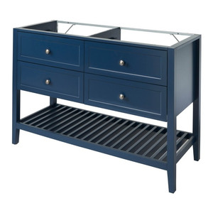 GoodHome Freestanding Bathroom Vanity Cabinet Perma 120 cm, dark blue