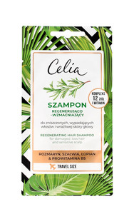 Celia Regenerating Hair Shampoo for Damaed Hair 12 Herbs & Vitamins Travvel Size 10ml