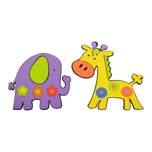 Wall Sticker Elephant and Giraffe