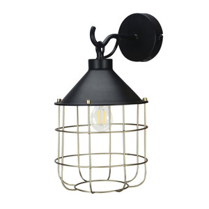 GoodHome Wall Lamp Yondair E27, black