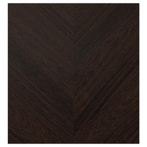 HEDEVIKEN Door, dark brown stained oak veneer, 60x64 cm