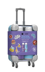 HISKIN Travel Set Suitcase (Soap+Hand Cream 75mlx2)