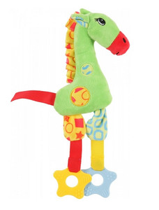 Zolux Plush Dog Toy for Puppies Giraffe, green