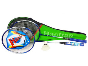 Badminton Set with Cover, 1 set, assorted colours, 3+