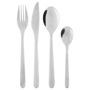 FÖRNUFT 24-piece cutlery set, stainless steel