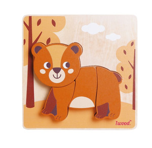 Wooden Puzzle Bear 12m+