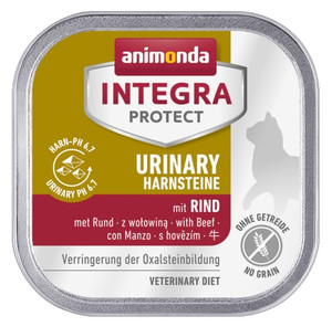 Animonda Integra Protect Urinary Harnsteine Oxalate Wet Food for Cats with Beef 100g
