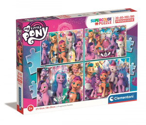 Clementoni Progressive Children's Puzzle My Little Pony 20, 60, 100, 180pcs 3+
