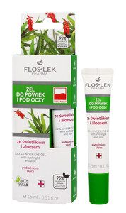 Floslek Eye Care Eyelid Gel with Eyebright and Aloe Vera 15ml