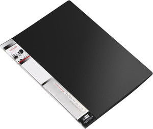 File Folder Display Book Folder 20 Pockets A4, black