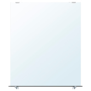 NYSJÖN Mirror with shelf, white, 50x60 cm