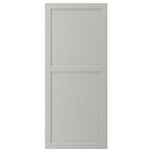 LERHYTTAN Door, light grey, 60x140 cm