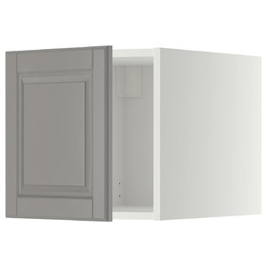 METOD Top cabinet, white/Bodbyn grey, 40x40 cm