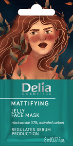 Delia Cosmetics Mattiffying Jelly Face Mask 97% Natural 8ml