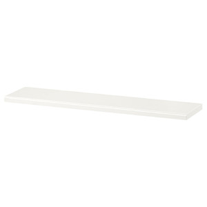 TRANHULT Shelf, white stained aspen, 80x20 cm