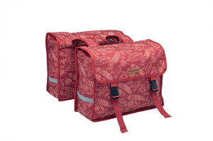 Newlooxs Bicycle Bag Forest Fiori Double, red