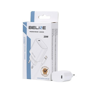 Beline Wall Charger EU Plug 20W USB-C+Lightning cable