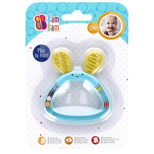 Bam Bam Rattle Bunny, assorted colours, 0m+