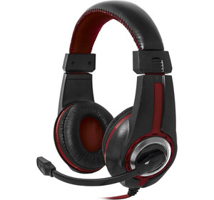 Defender Gaming Headset Warhead G-185, black + red, cable 2 m