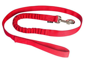CHABA Dog Bungee Leash 16, red