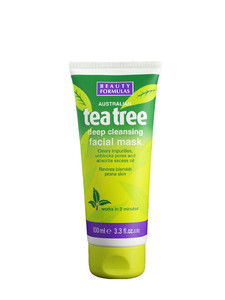 Beauty Formulas Tea Tree Deep Cleansing Clay Face Mask 100ml