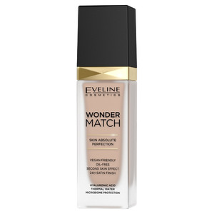 Eveline Wonder Match Foundation 35 Sunny Beige Vegan 30ml