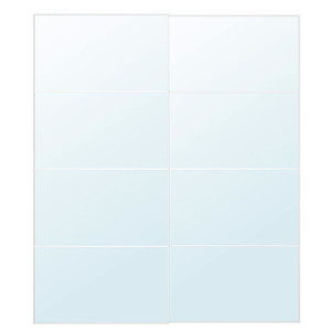 AULI Pair of sliding doors, mirror glass, 200x236 cm