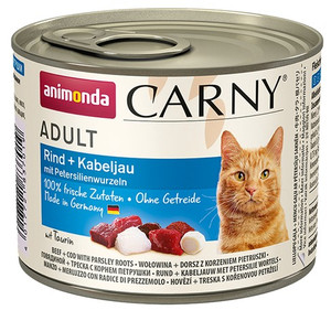 Animonda Carny Adult Cat Food Beef, Codfish with Parsley Roots 200g