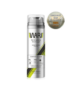 Wars Expert for Men Shave Gel Comfort & Care - Plant Complex & Vitamin E 72% Natural Vegan 200ml