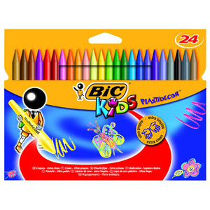 BIC Crayons Kids Plastidecor 24pcs
