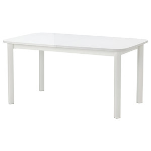 STRANDTORP Extendable table, white, 150/205/260x95 cm