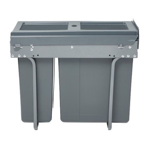 GoodHome Integrated Kitchen Pull-out Wate Sorting Bin Vigote, 26 l