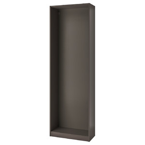 PAX Wardrobe frame, dark grey, 75x35x236 cm