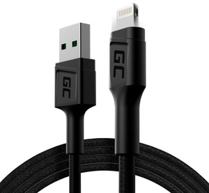 Green Cell Cable Ray USB-Lightning 120cm, LED backlight