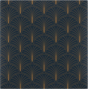 Upholstered Wall Panel Stegu Mollis Square 30 x 30 cm, dark blue - gold