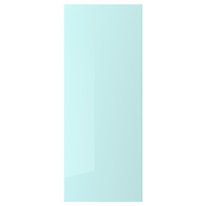 JÄRSTA Door, high-gloss light turquoise, 40x100 cm