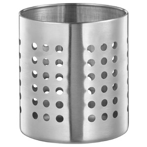 ORDNING Cutlery stand, stainless steel, 13.5 cm