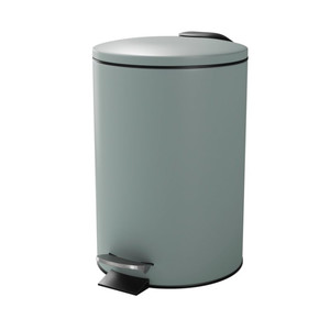 GoodHome Bathroom Waste Bin Koros 3 l, green-grey