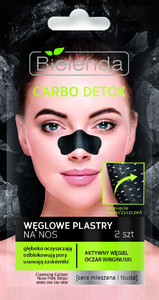 Bielenda Carbo Detox Carbon Deeply Cleansing Nose Strips 2pcs