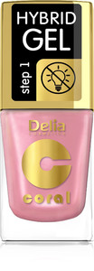 Delia Cosmetics Coral Hybrid Gel Nail Polish no. 68  11ml
