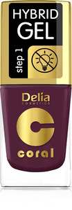 Delia Cosmetics Coral Hybrid Gel Nail Polish no. 72  11ml