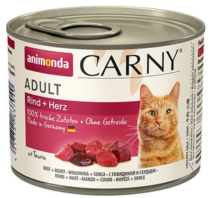 Animonda Carny Adult Cat Food Beef & Heart 200g