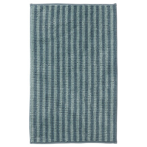 TOFTBO Bath mat, striped/blue, 50x80 cm