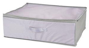 Clothes/Bed Linen Storage Box  44 x 55 x 19 cm, grey