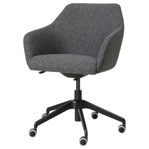 LÅNGFJÄLL/TOSSBERG Conference chair, Gunnared dark grey/black