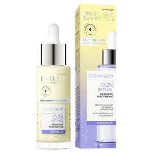 Eveline Face Therapy Professional Serum Shot 0.2% Retinol Wrinkles Reduction 30ml