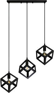 Pendant Lamp Sweden 3 x 60W E27, black