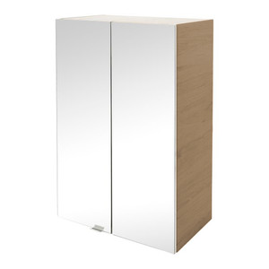 Bathroom Mirrored Wall Cabinet GoodHome Imandra 60x90x36cm, wood