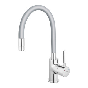 Ferro Kitchen Tap Zorba, flexible spout, grey