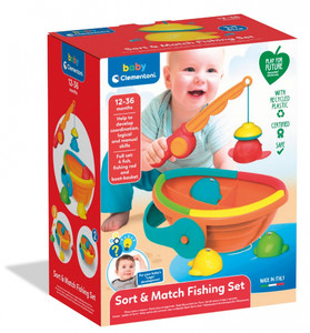 Clementoni Baby Sort & Match Fishing Set 12m+